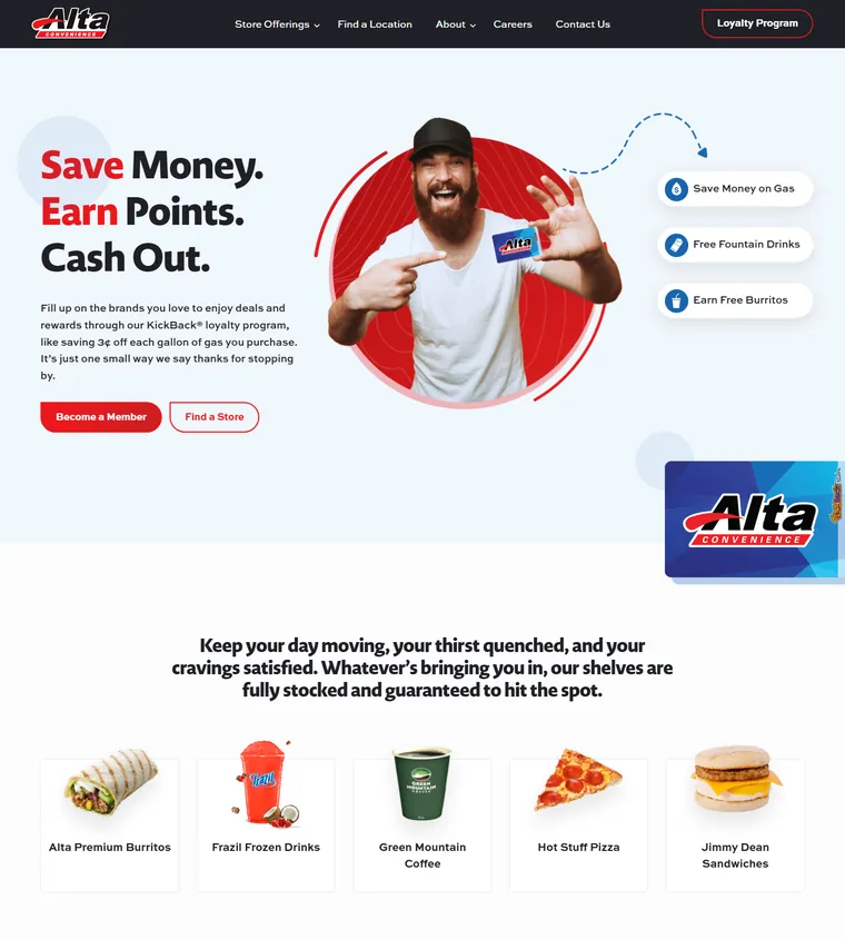 Alta Convenience homepage