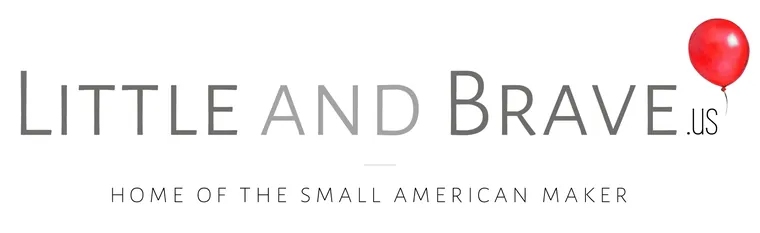 Little and Brave logo with a red balloon