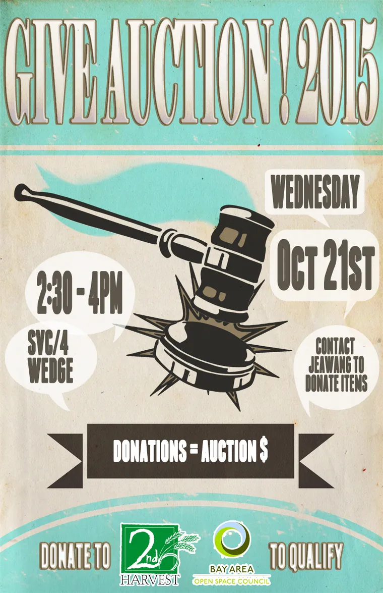 Give Auction 2015 poster