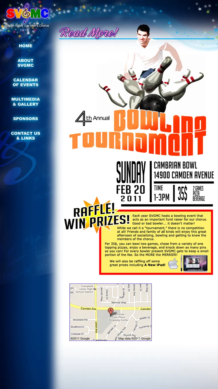 SVGMC bowling tournament poster