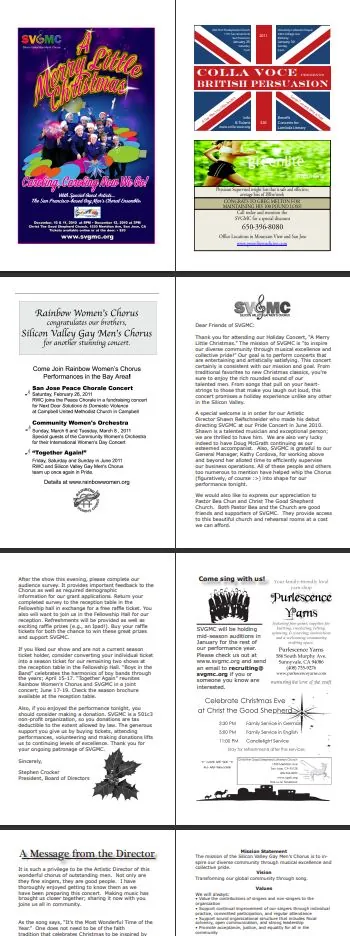 SVGMC concert program pages
